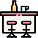 food and restaurant,coffee,bar,restaurant,stool,seats,lamps,bar counter